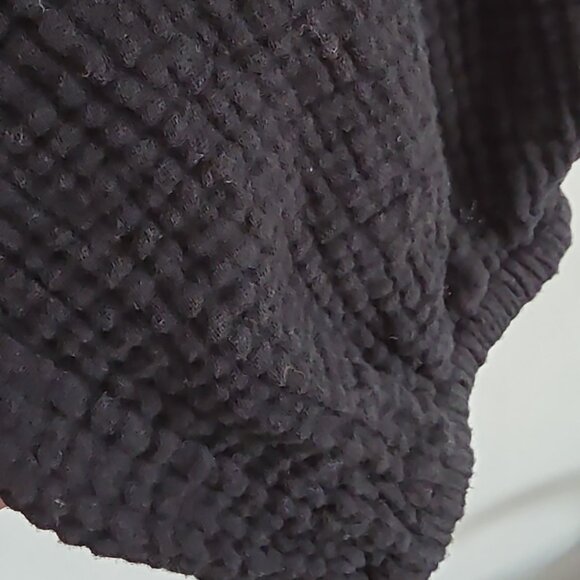 MADEWELL | Womens Lightspun Julianne Smocked-Waist Top Black Gauze SZ XL - Picture 7 of 7